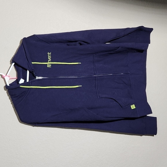 AWS Womens Jacket Hoodie size M Navy Blue Tech Jacket - Picture 1 of 7